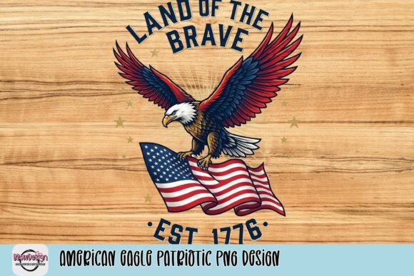 American Eagle Patriotic PNG Design