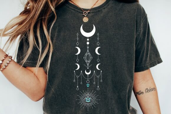 Celestial Mystical Moon Shirt Design PNG: A Designer's Guide