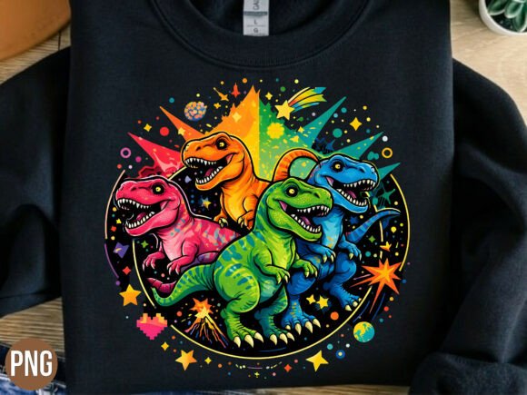 Cute Colorful Dinosaur PNG: A Vibrant Design Asset