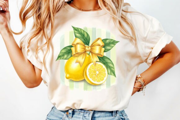 Fresh & Vibrant: The Summer Lemon T-shirt Design