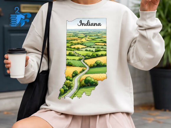 Indiana Farmland Road Shirt Design: A Versatile Asset