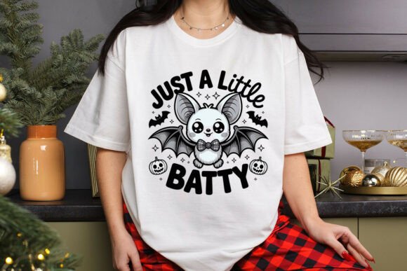 Just a Little Batty T Shirt Design: A Creative Asset