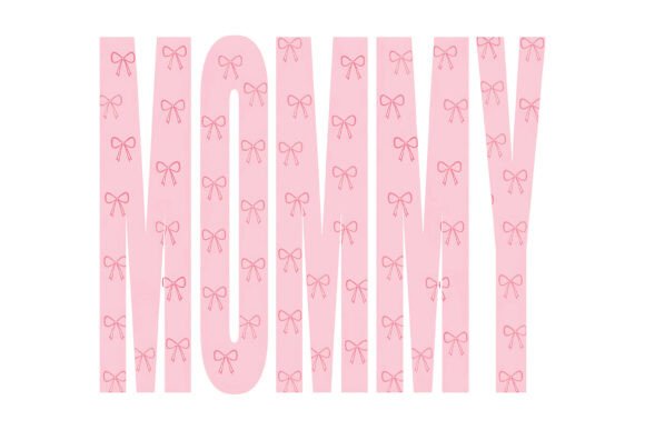 Mummy Bow Pattern Cute Pink Mom Design: A Designer's Guide