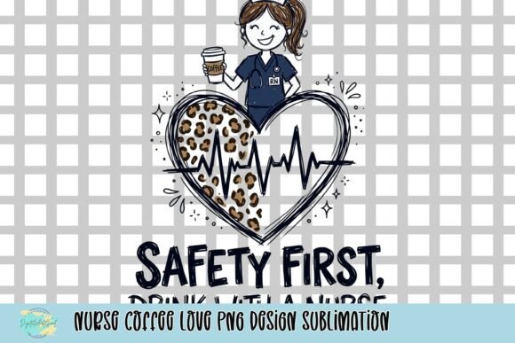 Nurse Coffee Love PNG: A Designer's Playful Sublimation Asset