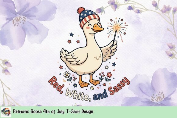 Patriotic Goose: Your Go-To 4th of July Graphic