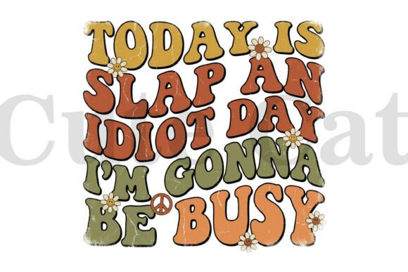 Retro Groovy Funny Quote Design: Instant Visual Impact