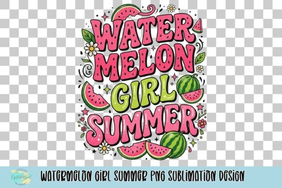 Watermelon Girl Summer PNG: A Vibrant Design Asset